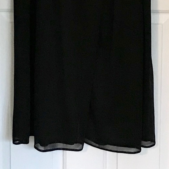 SOLD🌟HP🌟Blu Sage Black Chiffon Black Palazzo Pant 2X - Picture 3 of 5